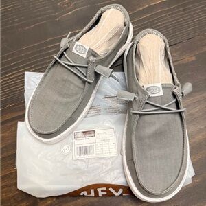 Hey Dude Wendy Stretch Canvas Shoes - Sz. 5 -Monument Grey